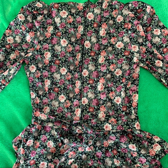 Vintage Peplum Shoulder Pad Dress - Picture 8 of 8